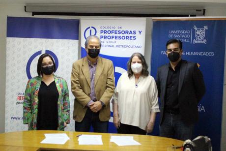 Escuela de Psicología firma convenio con Colegio de Profesores para mejorar la salud mental de la comunidad educativa