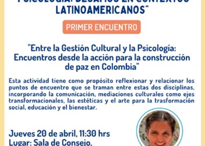 Escuela de Psicología inaugura Ciclo de Conversatorios