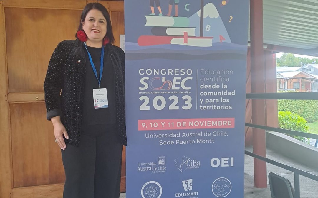 La Sub-Directora de Investigación de nuestra escuela Dra. María Paz Gómez participó del Congreso 2023 de la Sociedad Chilena de Educación Científica