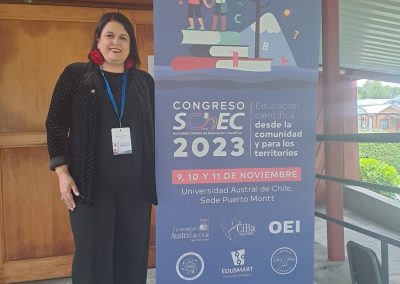 La Sub-Directora de Investigación de nuestra escuela Dra. María Paz Gómez participó del Congreso 2023 de la Sociedad Chilena de Educación Científica